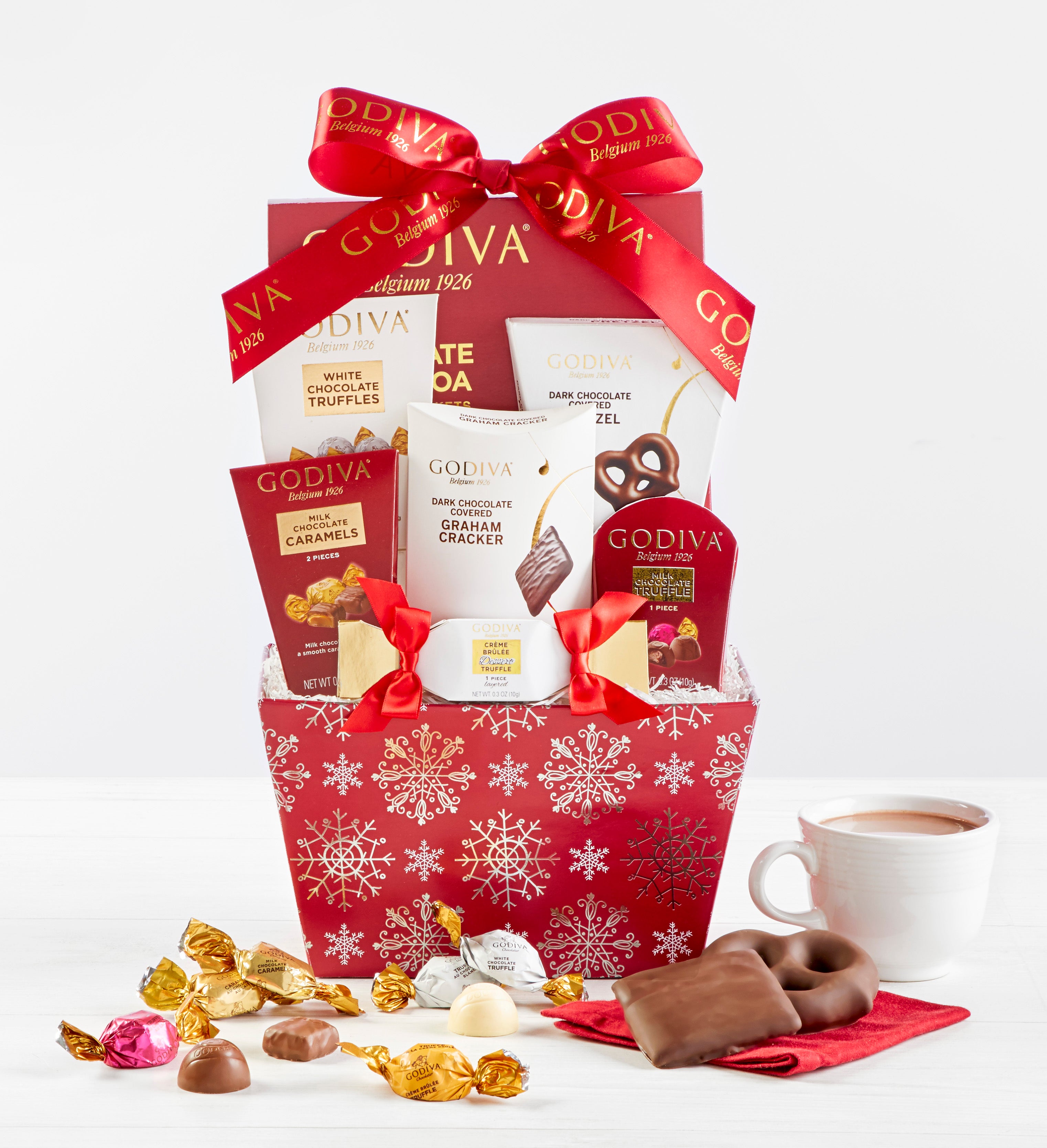 Godiva Holiday Snowflake Gift Basket